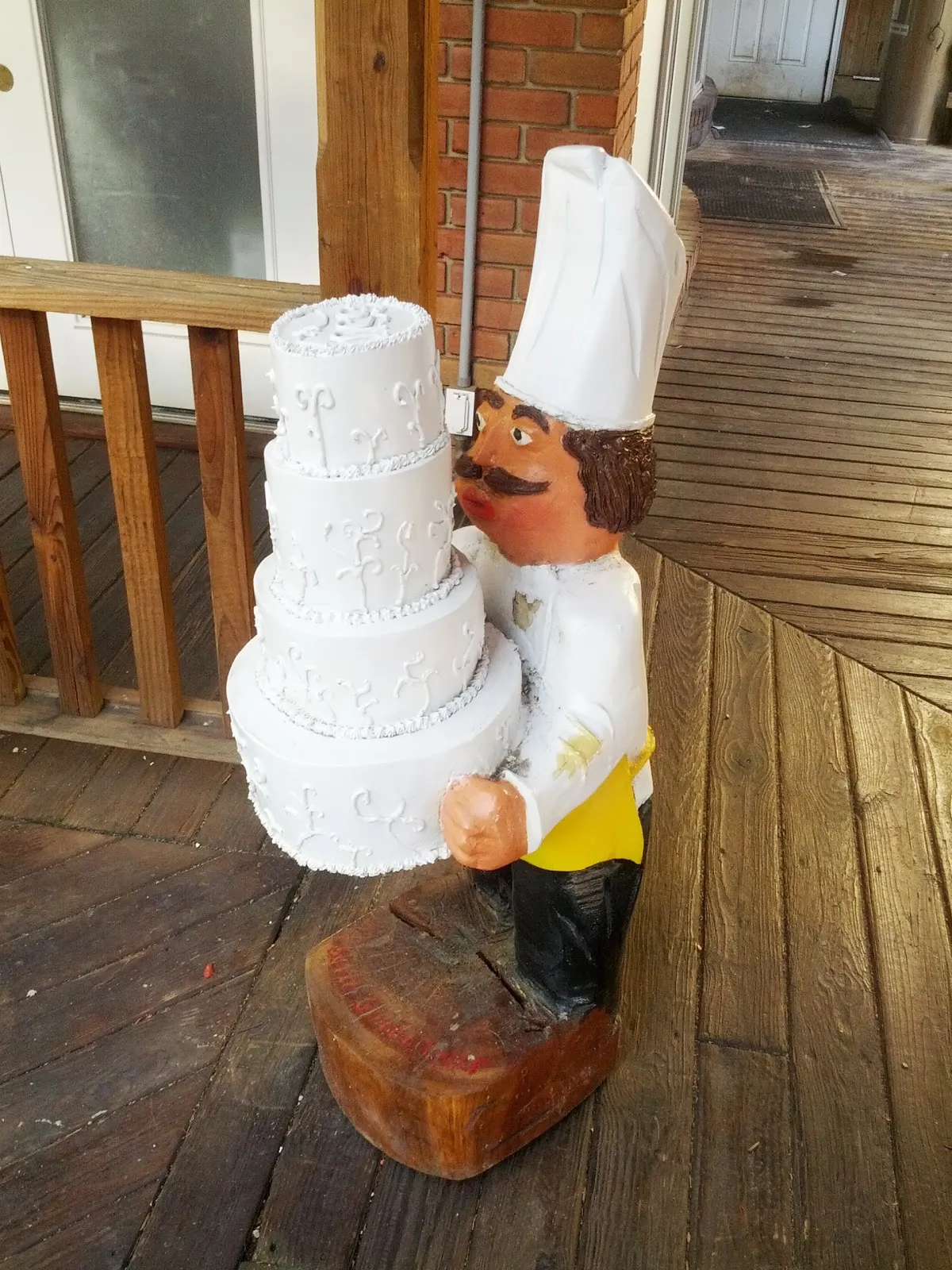 The chef and his cake